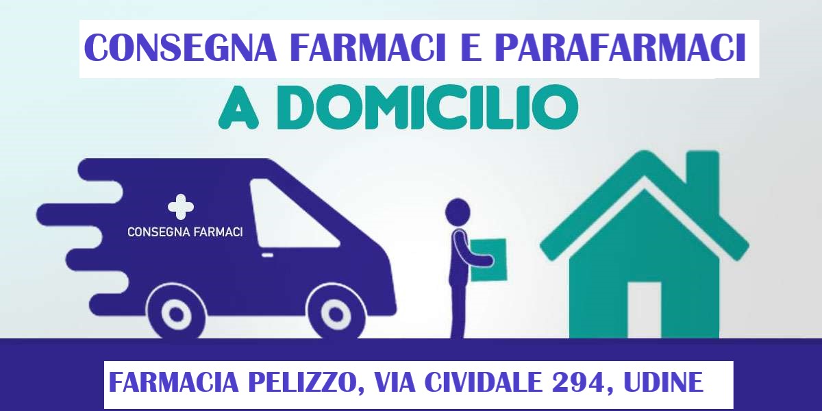 consegna a domicilio di farmaci e parafarmaci con la farmacia pelizzo a udine