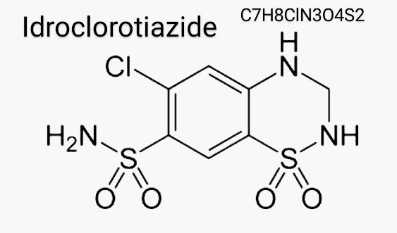 idroclorotiazide struttura chimica