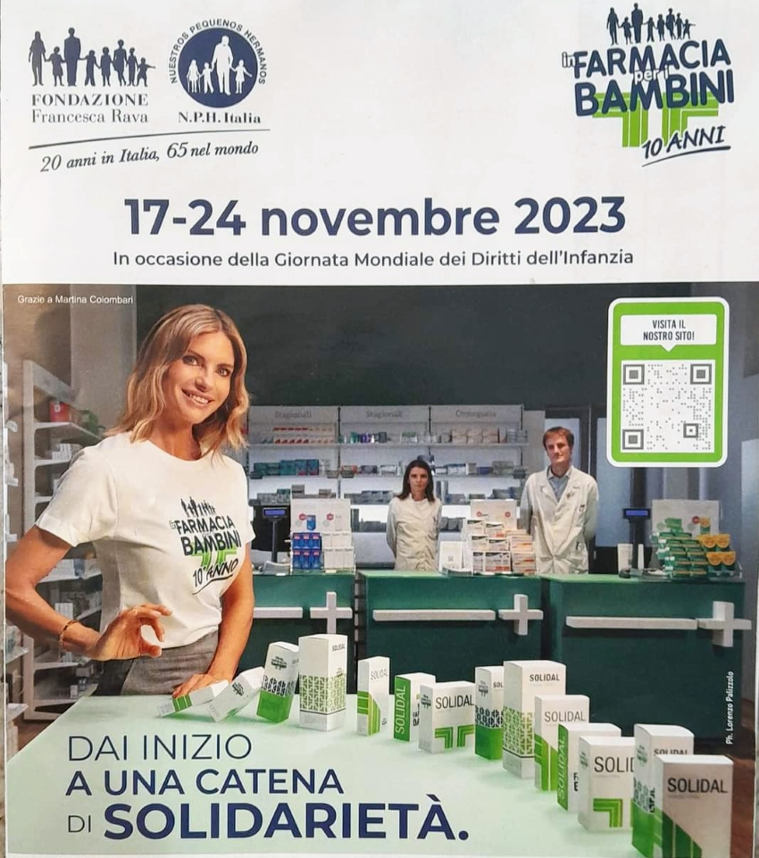 XI° edizione in farmacia per i bambini con la fondazione francesca rava