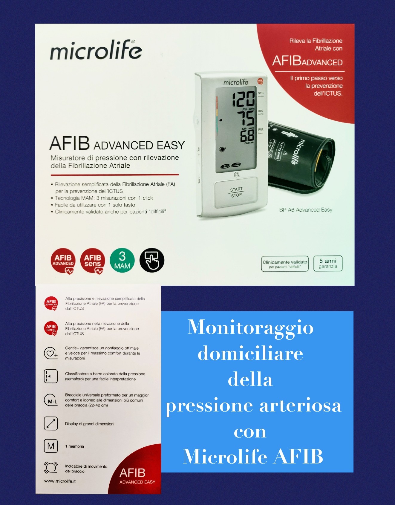 MICROLIFE AFIB ADVANCED MISURATORE DI PRESSIONE