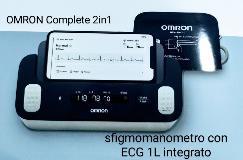 Omron Complete 2in1 misuratore di pressione con ECG 1L