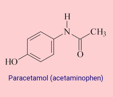 la struttura chimica del paracetamolo